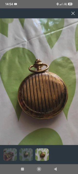 Reloj de bolsillo Bhangra Quartz Dorado