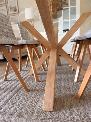Conjunto Mesa de Comedor y 6 Sillas