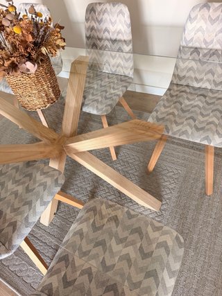 Conjunto Mesa de Comedor y 6 Sillas