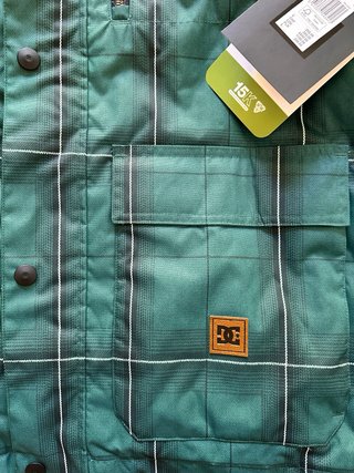 Chaqueta DC Shoes a cuadros verde hombre Talla L