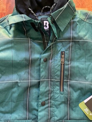 Chaqueta DC Shoes a cuadros verde hombre Talla L