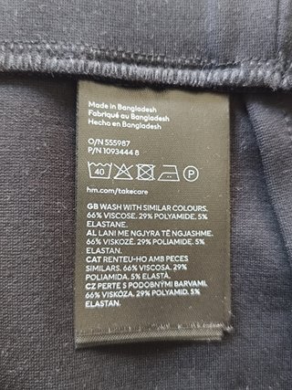 Falda Negra H&M Talla XL