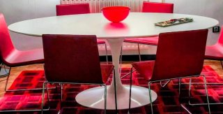Mesa ovalada blanca 200x120cm. Comedor/salareunion