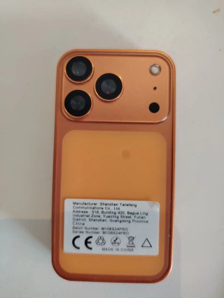 Mini Teléfono M17 PRO Dorado/Naranja
