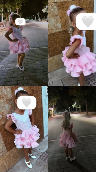 Vestido de gitana para niña (2-4 años)
