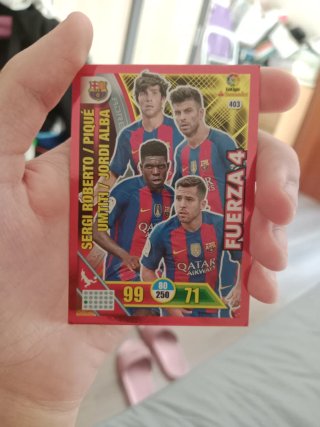 Cromo Fuerza 4 Barça Temporada 2016