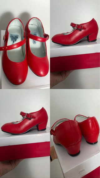 Zapatos de Flamenco Rojos Talla 27