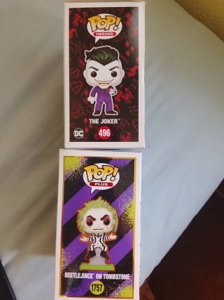 Funko Pop The Joker 496 y Beetlejuice 1757