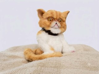 Figura artesanal gato coleccionable