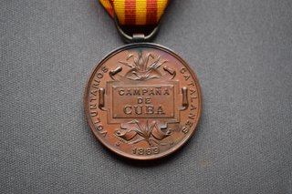 Medalla Voluntarios Catalanes Cuba 1869