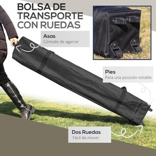 Carpa Plegable Pop-up 4x4m UV50+ Mosquiteras Crema