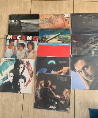 Lote de 11 Discos de Vinilo Pop-Rock
