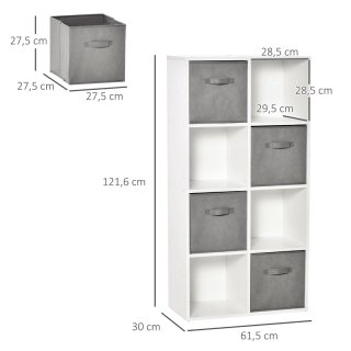 Estantería 8 cubos