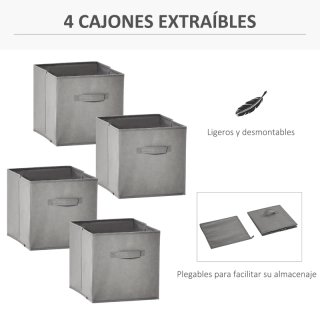 Estantería 8 cubos