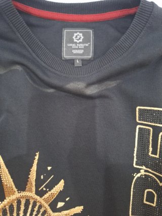 AMIRI Sudadera Negra con Diseño Estatua Libertad