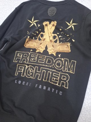 AMIRI Sudadera Negra con Diseño Estatua Libertad
