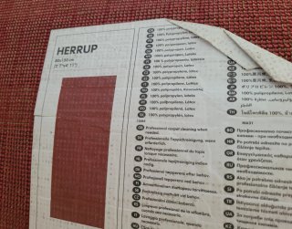 ALFOMBRA ROJA IKEA HERRUP 150x80.