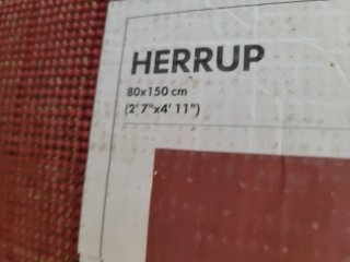 ALFOMBRA ROJA IKEA HERRUP 150x80.
