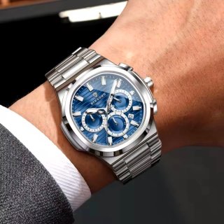 Reloj Binbond Plateado y Azul