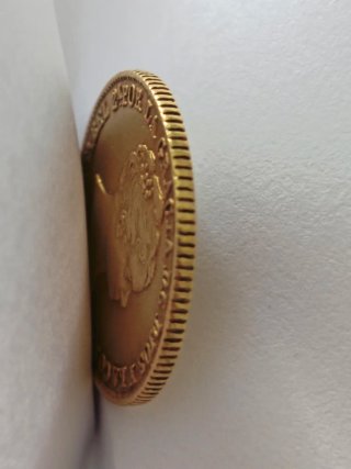Moneda Oro Isabel II 1844 80 Reales