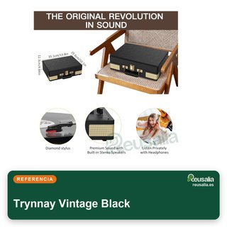 Trynnay tocadiscos portátil vinilo vintage
