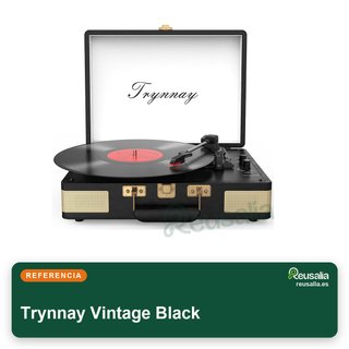 Trynnay tocadiscos portátil vinilo vintage