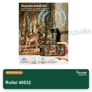 Rollei 32GB cámara de caza 4G 4K visión nocturna