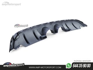 DIFUSOR TRASERO NEGRO BRILLO VW GOLF 6 LOOK R32 PARAGOLPES ESTANDAR