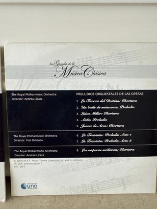 Pack 3 CDs Música Clásica: Vivaldi, Haydn, Verdi