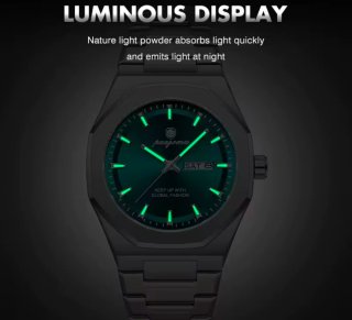 Reloj paazomu Hombre Plateado y Turquesa