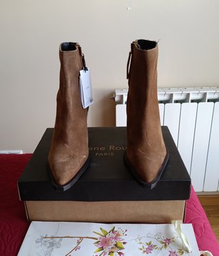Botines Helene Rouge Piel Marrón Talla 38