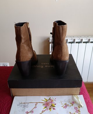 Botines Helene Rouge Piel Marrón Talla 38