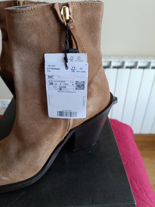 Botines Helene Rouge Piel Marrón Talla 38