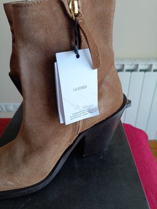 Botines Helene Rouge Piel Marrón Talla 38