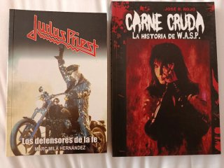 Libros rock y metal, wasap y judas priest