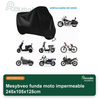 Mesybveo funda moto impermeable 245x105x125cm