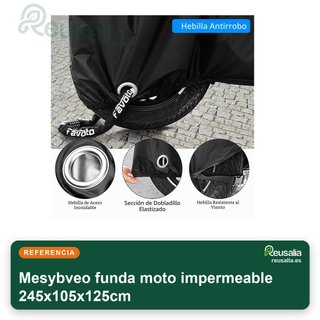 Mesybveo funda moto impermeable 245x105x125cm