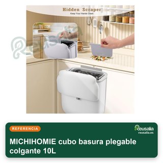 MICHIHOMIE cubo basura plegable colgante 10L