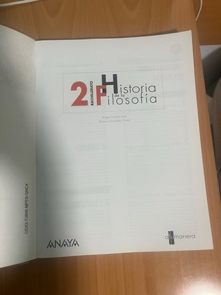 Historia de la Filosofía, 2 Bachillerato, A tu ...