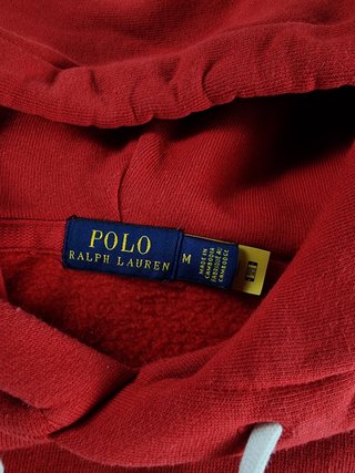 Hoodie Polo Ralph Lauren Unisex M Red