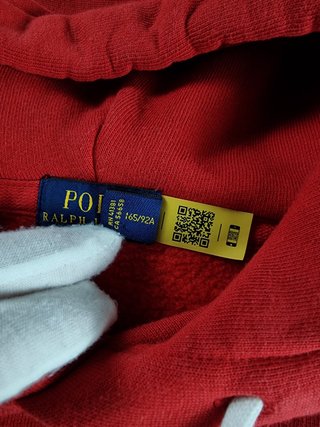 Hoodie Polo Ralph Lauren Unisex M Red