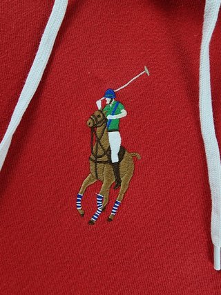 Hoodie Polo Ralph Lauren Unisex M Red