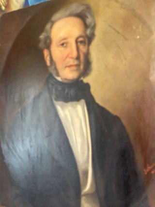 Cuadro antiguo retrato hombre