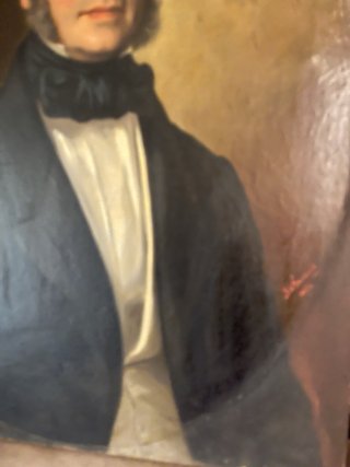 Cuadro antiguo retrato hombre
