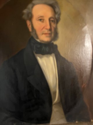 Cuadro antiguo retrato hombre