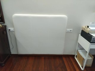 Cabecero de Polipiel Blanco 136.5 x 117 cm