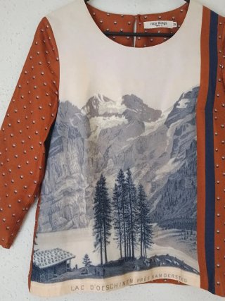 Nice Things blusa de manga tres cuartos