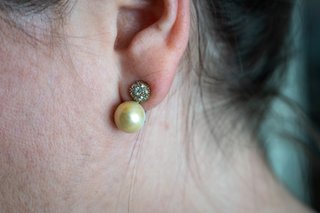 Pendientes Vintage con Perla