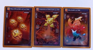Lote 15 Cartas Invizimals7€ :Titanio,Plata y Metal