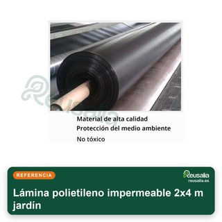 Lámina polietileno impermeable 2x4 m jardín